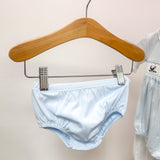 Blue Pima Diaper Cover Set