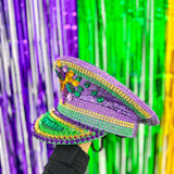 Mardi Gras Rhinestone Conductor Hat Youth