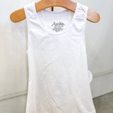 White Racer Back Tank Top