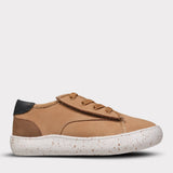 Ash Boys Hook & Loop Shoe Tan