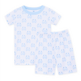 Little Crawlers Short Pajamas - Light Blue
