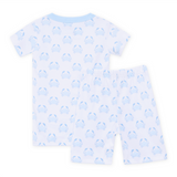 Little Crawlers Short Pajamas - Light Blue