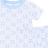 Little Crawlers Short Pajamas - Light Blue