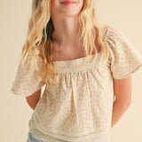 Bliss Ecru Floral Top