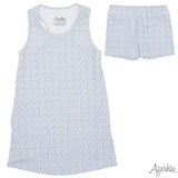 Grand Blue Flowers Izzy Tennis Dress