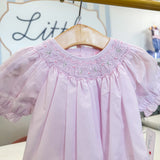 Olivia Pink Smocked Gown