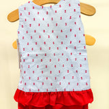 Blakely Star Spangled Swiss Dot Bloomer Set