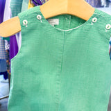 Green Mini Gingham Romper