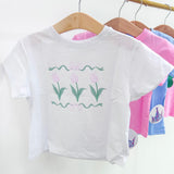 Easter Tulips White Boxy Tee