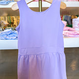 Layla Athletic Romper- Purple