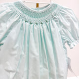 Georgia Blue Smocked Bubble