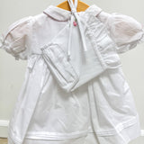 Carson White Dress & Bloomers & Hat