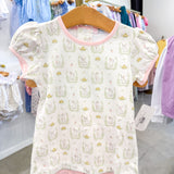 Easter Bunnies Pink Short Set