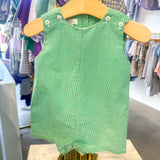 Green Mini Gingham Romper