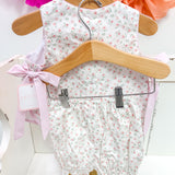 Pink Floral Apron Bloomer Set