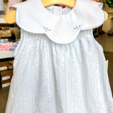 Aria Blue Scalloped Dress
