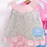 Elle Wildflower Bow Bloomer Set