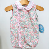 Claire Bunny Floral Print Scallop Bubble