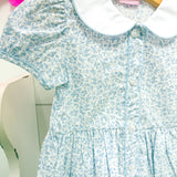 Light Blue Floral Button Down Dress