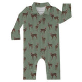 Deer LS Polo Romper