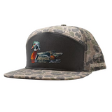 Roost 7 Panel Backwoods Camo Wood Duck Hat