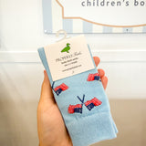 Boys Lucky Duck Sock Freedom Flag