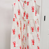 Brooklyn White Crawfish Dress