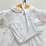 Carson White Dress & Bloomers & Hat
