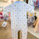 Boys Holly Night Zipper Footie
