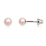 Sterling Silver Pink Pearl Earrings