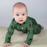 Deer LS Polo Romper
