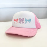Pastel Bows Pink Trucker