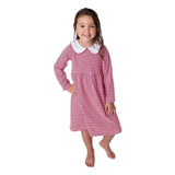 Charlotte LS Dress Red Stripe