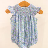 Lilac Floral Smocked Geo A/S Bubble