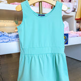 Layla Athletic Romper- Seafoam