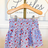 American Floral Gathered Skort