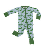 Blue Alligators- Zip Convertible Pajamas