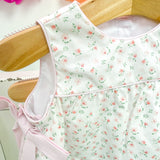 Pink Floral Apron Bloomer Set