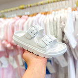 Eva Girls White Sandals