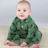 Deer LS Polo Romper