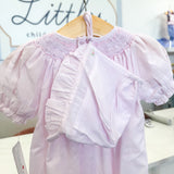 Olivia Pink Smocked Gown