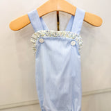 Light Blue Striped Strap Bubble