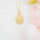 Gold Plated Miraculous Medal Necklace