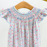 In Full Bloom Smocked Geo Bishop