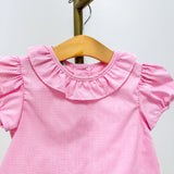 Camille Pink Gingham Blouse