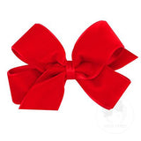 Medium Classic Velvet Red Bow