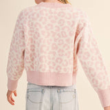 Pink Leopard Sweater