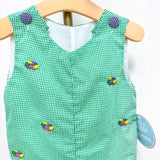 Elliott Embroidered King Cake Gingham Jon Jon