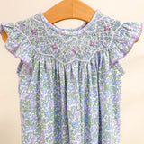Lilac Floral Smocked geo A/S Bishop