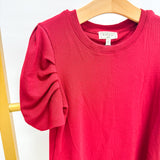 Red Puff Sleeve Top